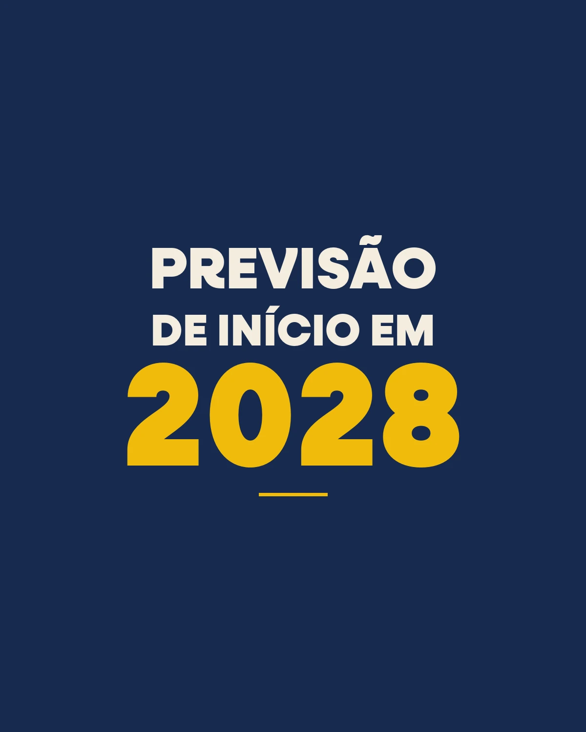 Previsão de início do Fundamental II em 2028