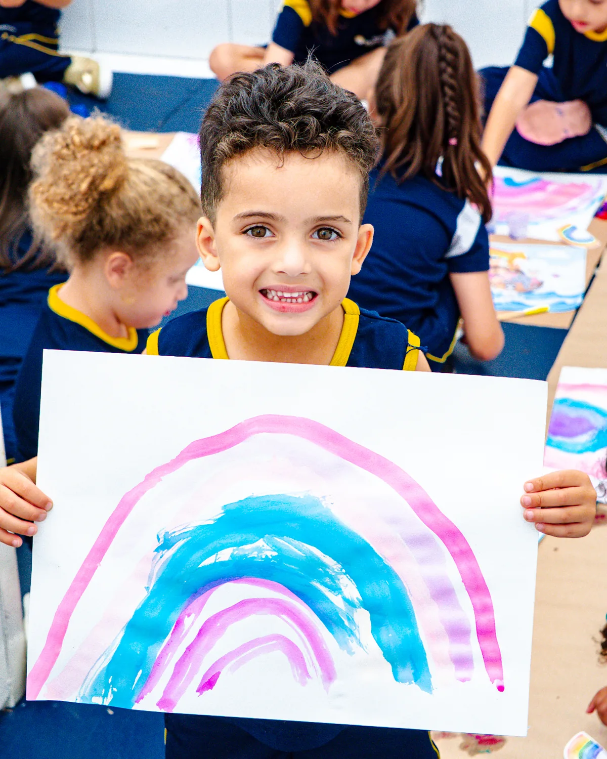 Criança da Educação Infantil do Colégio Campos Piaget