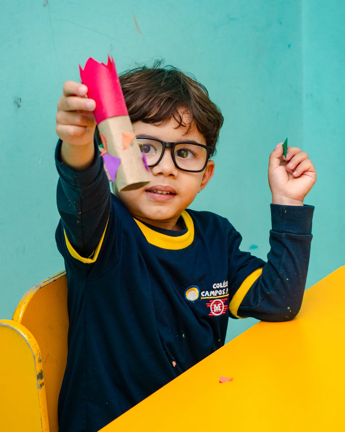 Criança da Educação Infantil do Colégio Campos Piaget